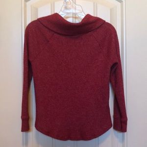 Toddler girl orange sweater